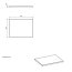 Comad Capri White 890 Blat podumywalkowy 60,4x45,6 cm biały połysk CAPRIWHITE890 - zdjęcie 2