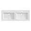Comad Spirit White 120D Umywalka meblowa podwójna 121x46 cm biała UM-8070-120D - zdjęcie 4