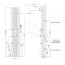 Corsan Araga Panel prysznicowy srebrny S-011 - zdjęcie 2