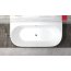 Corsan Mono Wanna wolnostojąca 170x80 cm przyścienna biała + klik klak grafit E030XLGM - zdjęcie 6