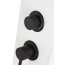Corsan Panel prysznicowy z oświetleniem LED biały/czarny A017MALTOLEDBIAŁY/BL - zdjęcie 4