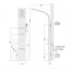 Corsan Royal Panel prysznicowy srebrny A-013SS - zdjęcie 2
