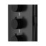 Corsan Samsara Panel prysznicowy z deszczownicą termostatyczny z wylewką LED czarny szczotkowany S003TBLLEDW - zdjęcie 3
