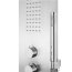 Corsan Samsara Panel prysznicowy termostatyczny stal szczotkowana S003TSAMSARA - zdjęcie 4