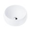 Corsan Umywalka nablatowa 40 cm biała + korek klik klak chrom UC9926CH - zdjęcie 1