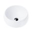 Corsan Umywalka nablatowa 40 cm biała + korek klik klak czarny UC9926BL - zdjęcie 1