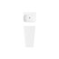Corsan Umywalka wolnostojąca 50x40x89 cm + korek + syfon biała/korek chrom MU5040CHS - zdjęcie 2