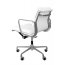 D2 CH Fotel biurowy inspirowany EA217 skóra 59x60 cm, chrom/biały 27754 - zdjęcie 2