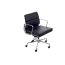 D2 CH Fotel biurowy inspirowany EA217 skóra 59x60 cm, chrom/czarny 27751 - zdjęcie 1