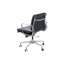 D2 CH Fotel biurowy inspirowany EA217 skóra 59x60 cm, chrom/czarny 27751 - zdjęcie 2