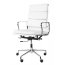 D2 CH Fotel biurowy inspirowany EA219 skóra 59x60 cm, chrom/biały 27748 - zdjęcie 1