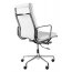 D2 CH Fotel biurowy inspirowany EA219 skóra 59x60 cm, chrom/biały 27748 - zdjęcie 2