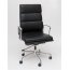 D2 CH Fotel biurowy inspirowany EA219 skóra 59x60 cm, chrom/czarny 27745 - zdjęcie 1