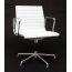 D2 CH Fotel konferencyjny inspirowany EA108 skóra 58x57 cm, chrom/biały 26864 - zdjęcie 2