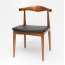 D2 Codo Krzesło inspirowane Elbow Chair 52x55 cm, jasnobrązowe 14544 - zdjęcie 1