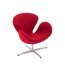 D2 Cup Fotel inspirowany projektem Swan kaszmir 72x65 cm, czerwony 19402 - zdjęcie 1