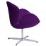 D2 Cup Fotel inspirowany projektem Swan kaszmir 72x65 cm, fioletowy 25352 - zdjęcie 2