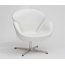 D2 Cup Fotel inspirowany projektem Swan skóra 72x65 cm, biały 25393 - zdjęcie 1