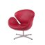 D2 Cup Fotel inspirowany projektem Swan skóra 72x65 cm, czerwony 25411 - zdjęcie 2