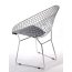 D2 HarryArm Krzesło inspirowane Diamond Armchair 84x70 cm, czarne 3479 - zdjęcie 7