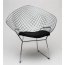 D2 HarryArm Krzesło inspirowane Diamond Armchair 84x70 cm, czarne 3479 - zdjęcie 6