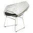 D2 HarryArm Krzesło inspirowane Diamond Armchair 84x70 cm, czarne 3479 - zdjęcie 4