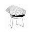 D2 HarryArm Krzesło inspirowane Diamond Armchair 84x70 cm, czarne 3479 - zdjęcie 3