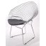 D2 HarryArm Krzesło inspirowane Diamond Armchair 84x70 cm, czarne 3479 - zdjęcie 1