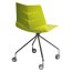 D2 Leaf Roll Krzesło z podstawą na kółkach 45,5x48 cm, limonokowe 64218 - zdjęcie 2
