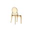 D2 Mia Krzesło 47x50 cm, pomarańczowe/przezroczyste 5338 - zdjęcie 1