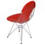 D2 Net double Krzesło inspirowane Wire Chair 50x52 cm, czerwone 5395 - zdjęcie 3
