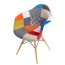 D2 P018 Krzesło inspirowane DAW patchwork 62x58 cm, kolorowe D2P018DAW - zdjęcie 1