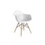 D2 P018W PP Krzesło inspirowane DAW 62x47x80 cm, białe 41293 - zdjęcie 1