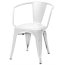 D2 Paris Arms Krzesło inspirowane Tolix 36x35 cm, białe 41337 - zdjęcie 1