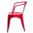 D2 Paris Arms Krzesło inspirowane Tolix 36x35 cm, czerwone 41349 - zdjęcie 2
