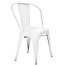 D2 Paris Krzesło inspirowane Tolix 36x35 cm, białe 41301 - zdjęcie 2