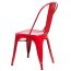 D2 Paris Krzesło inspirowane Tolix 36x35 cm, czerwone 41309 - zdjęcie 1