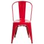 D2 Paris Krzesło inspirowane Tolix 36x35 cm, czerwone 41309 - zdjęcie 2