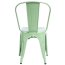 D2 Paris Krzesło inspirowane Tolix 36x35 cm, zielone 41313 - zdjęcie 2