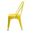 D2 Paris Krzesło inspirowane Tolix 36x35 cm, żółte 41321 - zdjęcie 2