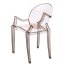 D2 Royal Krzesło inspirowane Louis Ghost 54x57 cm, bursztynowe/przezroczyste 64278 - zdjęcie 2