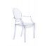 D2 Royal Krzesło inspirowane Louis Ghost 54x57 cm, przezroczyste 3293 - zdjęcie 1