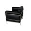D2 Soft Grand Comfort Fotel inspirowany projektem LC3 Grand Com 104x76 cm, czarny 9750 - zdjęcie 3