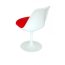 D2 Tul Krzesło inspirowane Tulip Chair 49x55 cm, czerwone/białe 3342 - zdjęcie 2