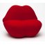 D2 Usta Fotel inspirowany Kiss Bocca 105x75 cm, czerwony 3574 - zdjęcie 1