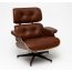 D2 Vip Fotel inspirowany Lounge Chair 87x85x80 cm, brązowy/walnut/standard base 13512 - zdjęcie 1