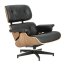 D2 Vip Fotel inspirowany Lounge Chair 85x82x54 cm, czarny/walnut/standard base 25478 - zdjęcie 2