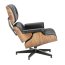 D2 Vip Fotel inspirowany Lounge Chair 85x82x54 cm, czarny/walnut/standard base 25478 - zdjęcie 3