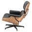 D2 Vip Fotel inspirowany Lounge Chair 85x82x54 cm, czarny/walnut/standard base 25478 - zdjęcie 6