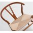 D2 Wicker Krzesło inspirowane Wishbone 54x42 cm, jasnobrązowe 12783 - zdjęcie 2